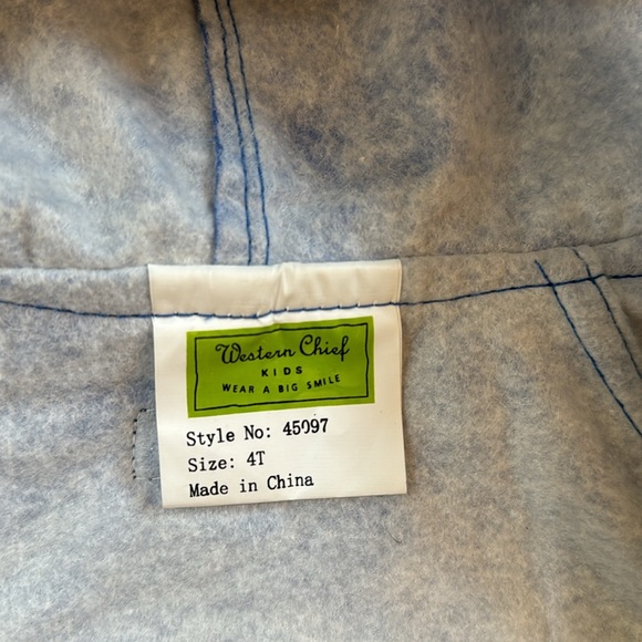 NWOT Western Chief Kids Blue Monster Raincoat - Picture 3 of 6